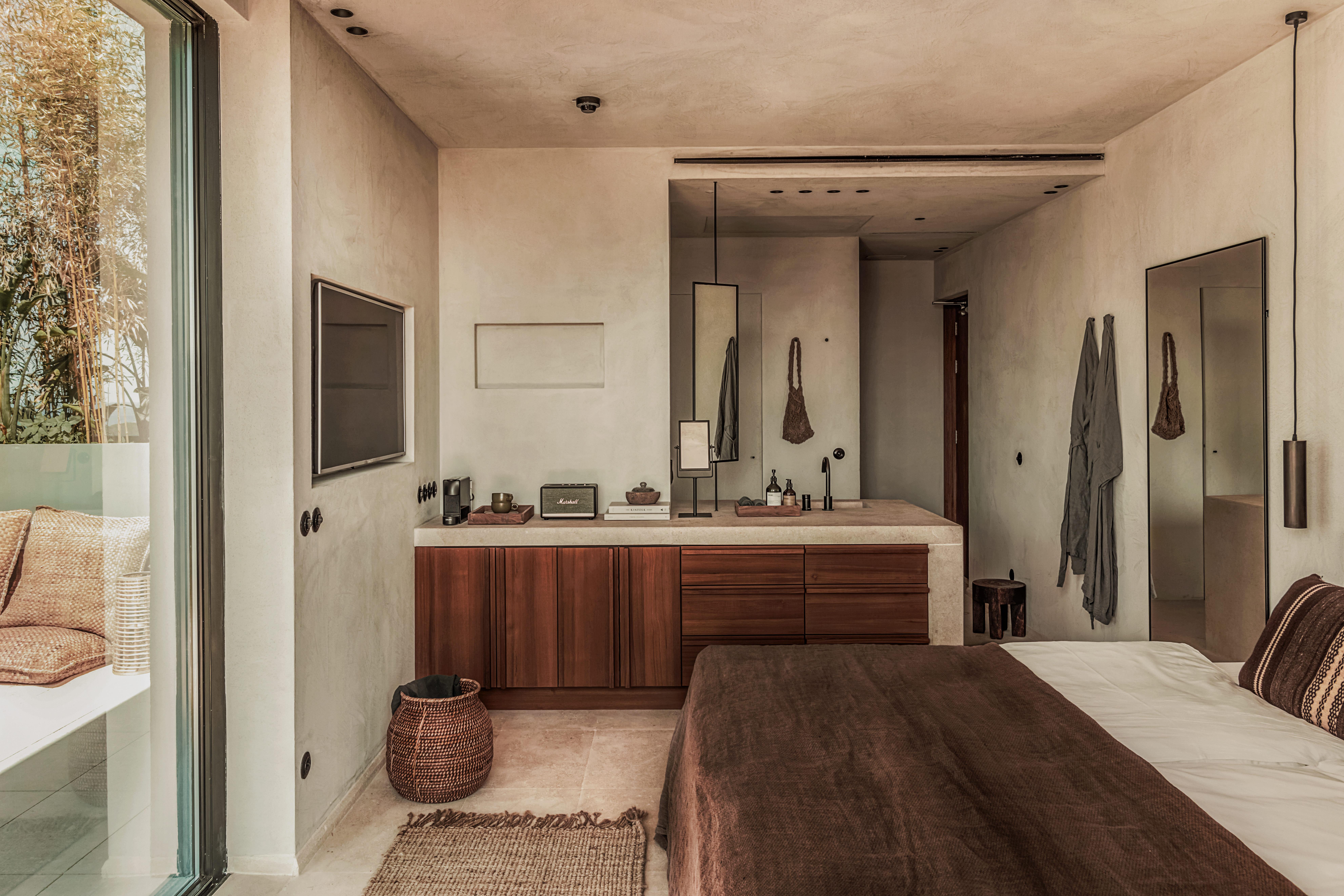 Oku Ibiza (Adults Only) Hotel San Antonio Kültér fotó Bathroom at Mykonos Villa